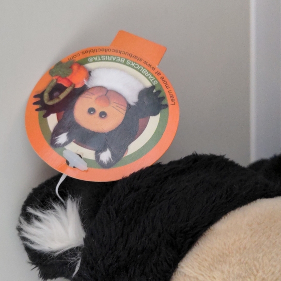 NWT Starbucks Halloween Bearista Black Cat Bear Plush 2005 - Picture 2 of 4